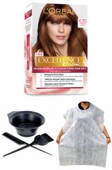Excellence Saç Boyası 6.35 Çikolata Kahve + Saç Boyama Önlüğü + Saç Boyama Seti