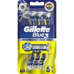 Gillette Blue3 6'lı Fenerbahce Taraftar Paketi