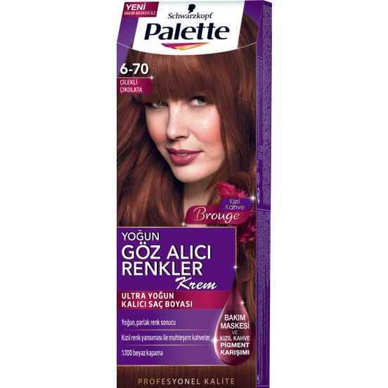 Palette Saç Boyası Yoğun Göz Alıcı Renkler 6-70 Çilekli Çikolata