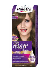 Palette Saç Boyası Yoğun Göz Alıcı Renkler 7-1 Küllü Kumral