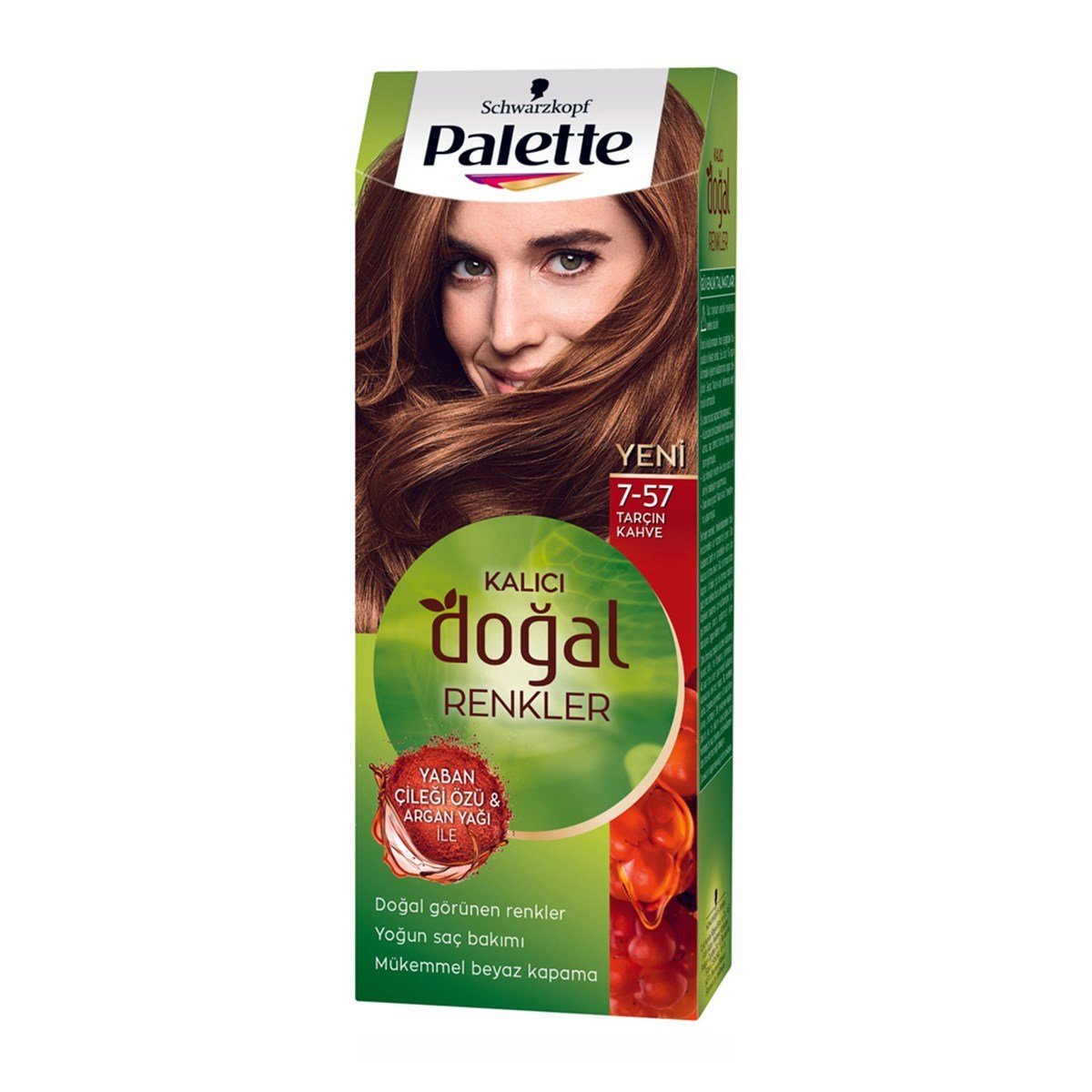Palette Saç Boyası Kalıcı Doğal Renkler 7-57 Tarçın Kahve
