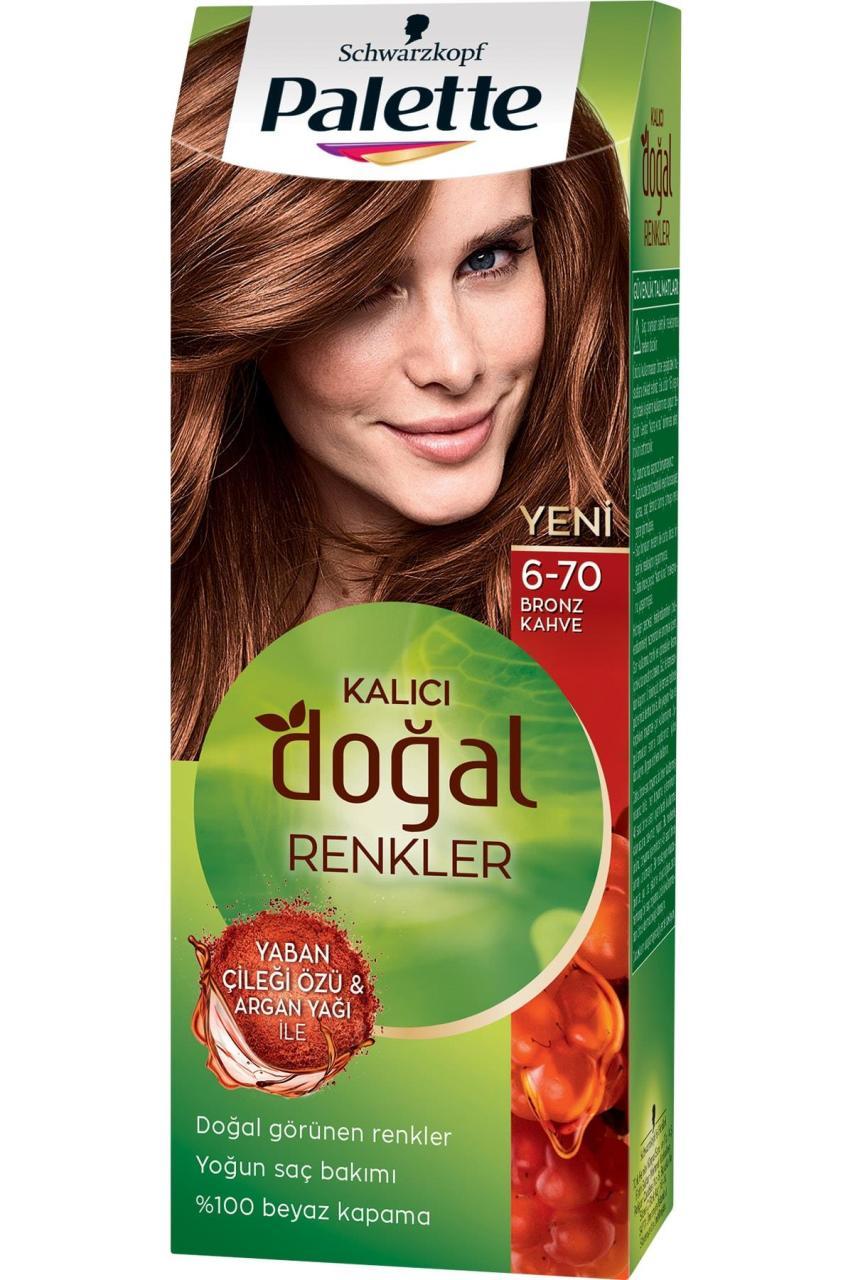 Palette Saç Boyası Kalıcı Doğal Renkler 6-70 Bronz Kahve